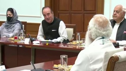 Watch: First visuals of PM Modi's meeting with J&K leaders 