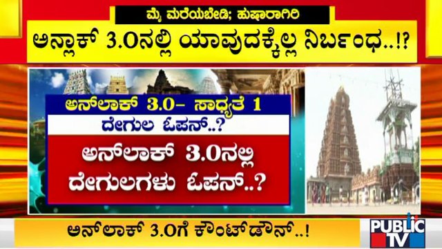 Countdown Begins For Unlock 3.0; Relaxations May Be Given To Temples, Malls