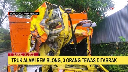 Diduga karena Rem Blong, Truk Tabrak 3 Orang Hingga Tewas
