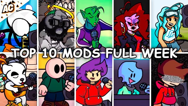 Top 10 Mods for Week 1 - Friday Night Funkin' (FNF Mods Showcase