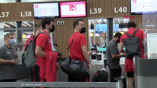 SPOR A Milli Erkek Basketbol Takımı, olimpiyat kotası için Kanada'ya uçtu