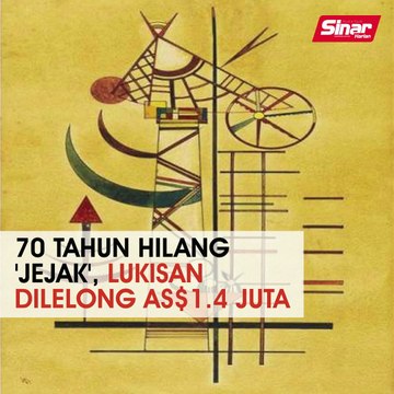 70 tahun hilang 'jejak', lukisan dilelong AS$1.4 juta
