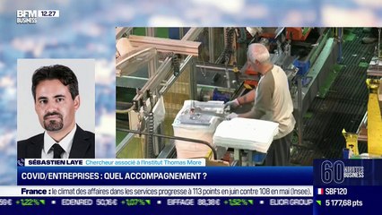 Sébastien Laye (Institut Thomas More) : Covid/Entreprises, quel accompagnement ? - 24/06