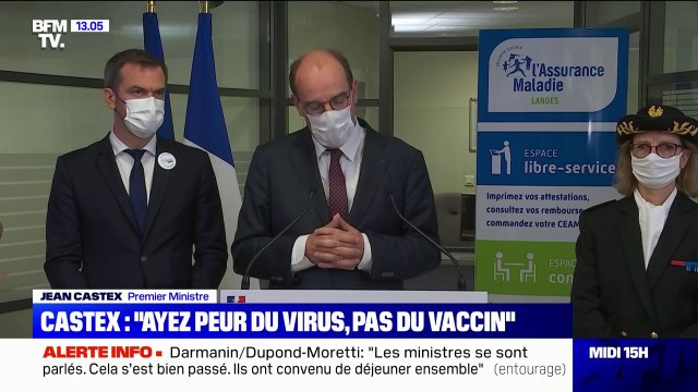 Jean Castex: Ayez peur du virus, n'ayez surtout pas peur du vaccin