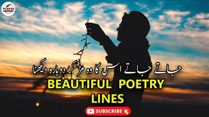 Jaty Jaty Us Ka Wo Mur Kar Dobara Dekhna | Romantic | Poetry Junction