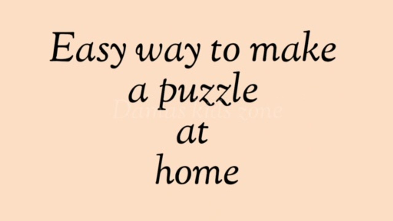 Best out of waste , Jigzaw puzzle for kids, waste material hack