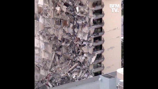 Un immeuble de 12 étages s'effondre partiellement en Floride