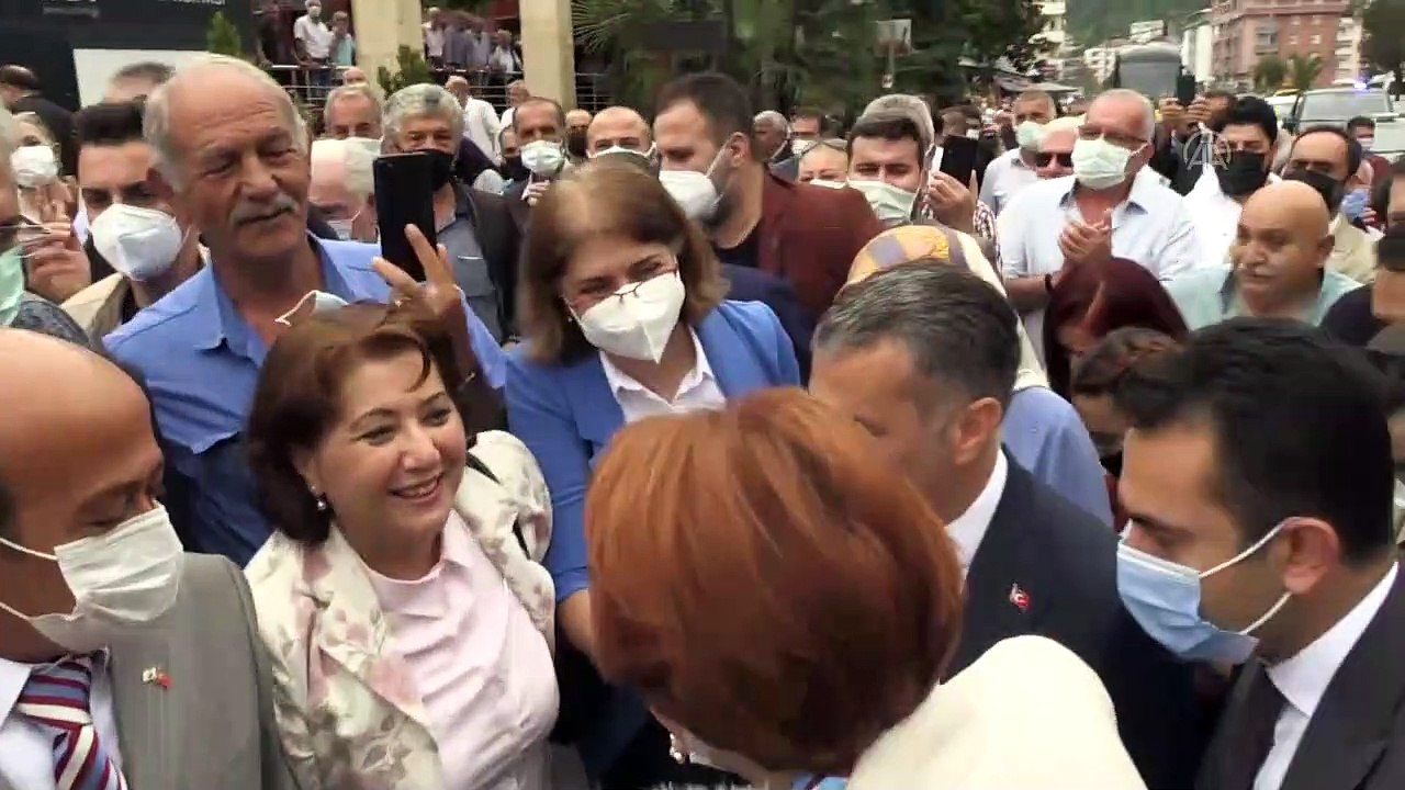 TRABZON - Akşener, Yomra Belediyesi'ni ziyaret etti