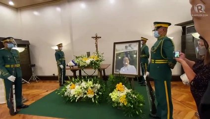 Inside the memorial service for former president Noynoy Aquino