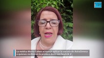 La médica Marta Cohen aconsejó aplicar la vacuna de AstraZeneca a quienes recibieron la primera dosis con Sputnik V