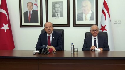 LEFKOŞA - KKTC Cumhurbaşkanı Tatar, Brüksel ziyareti öncesi Ercan Havalimanı'nda açıklamalarda bulundu