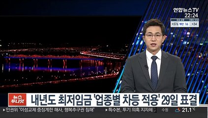 내년도 최저임금 '업종별 차등 적용' 29일 표결