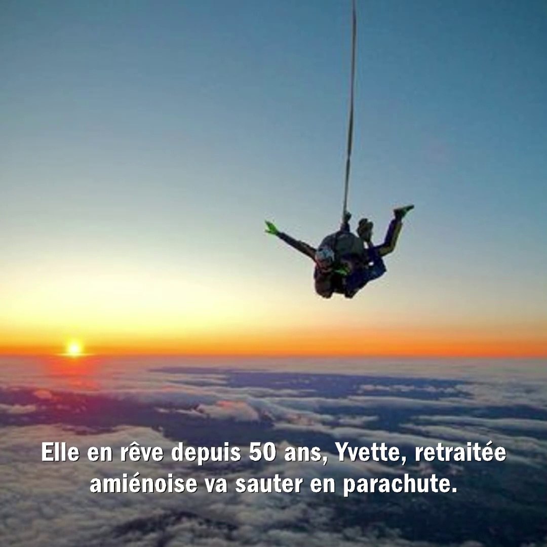 Yvette 71 Ans Va Enfin Realiser Son Reve De Saut En Parachute Video Dailymotion