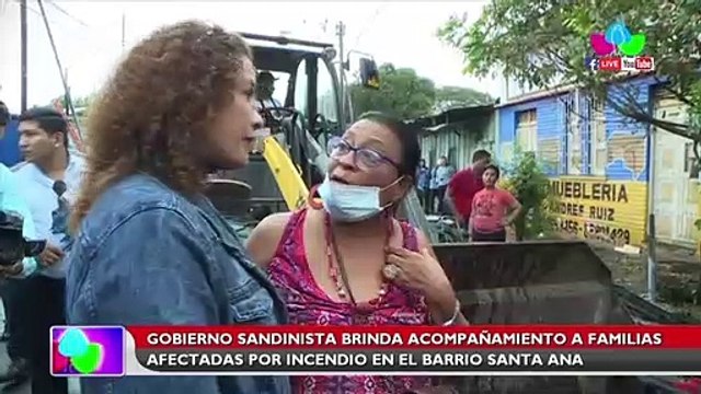Gobierno Sandinista brinda acompañamiento a familias afectadas por incendio en el barrio Santa Ana