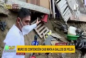 Chorrillos: muro de contención cayó sobre precaria vivienda por sismo de 6.0