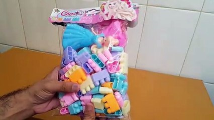 Unboxing and Review of cute Building blocks with princess barbie doll for kids gift