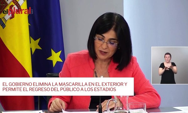 El Gobierno elimina la mascarilla en el exterior y permite el regreso del público a los estadios