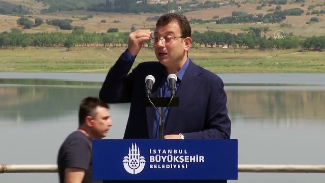 İSTANBUL - İBB Başkanı İmamoğlu, Sazlıdere Barajı'nda 'Kanal İstanbul' basın toplantısı düzenledi: