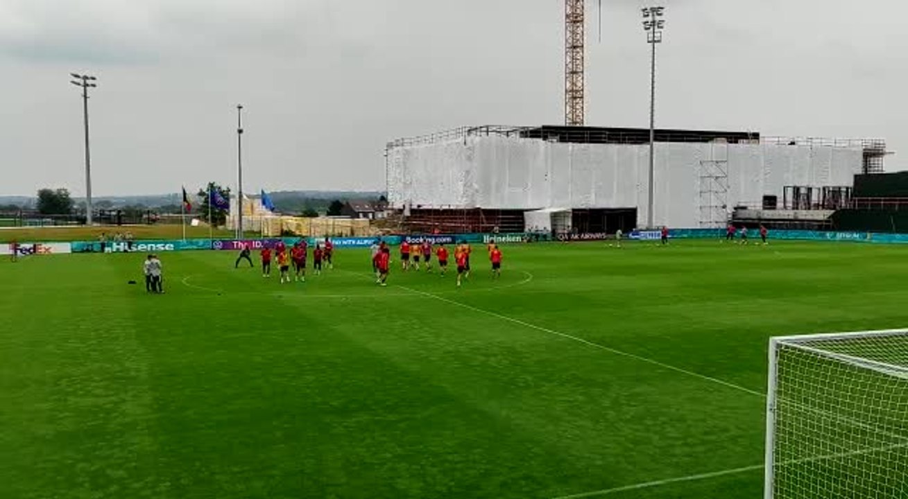 Entraînement des Diables rouges le 24 juin