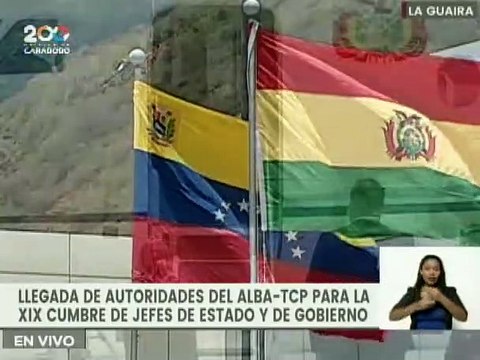 Cumbre ALBA-TCP | Llegada del Presidente del Estado Plurinacional de Bolivia Luis Arce