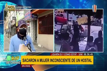 SJM: sacan a mujer inconsciente y ensangrentada de un hostal