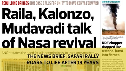 The News Brief: Safari Rally roars to life after 19 years
