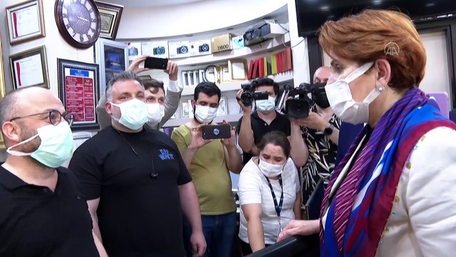 TRABZON - Akşener, Akçaabat ve Ortahisar'da esnaf ziyaretinde bulundu