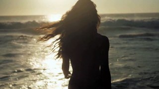 Sexy girl dance on the beach