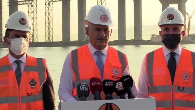ÇANAKKALE - AK Parti Genel Başkanvekili Yıldırım '1915 Çanakkale Köprüsü'nde incelemelerde bulundu