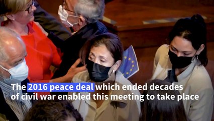 Ex-hostage Ingrid Betancourt confronts captors 13 years later