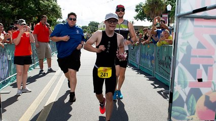 Role Model Inspires Teen With Down Syndrome To Finish Mini-Triathlon