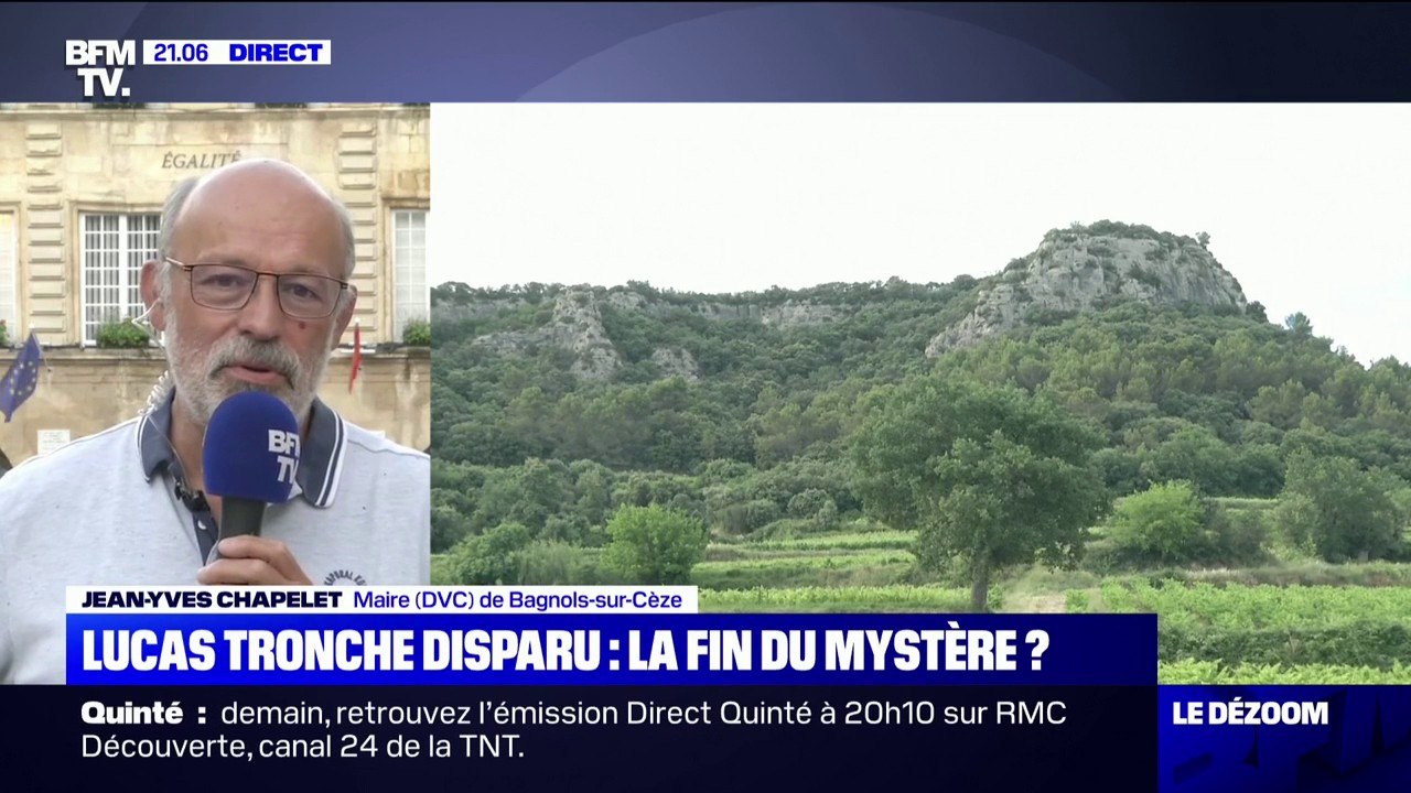 Les ossements ont été retrouvés à "moins de 2km" du domicile de Lucas Tronche, selon le maire de Bagnols-sur-Cèze