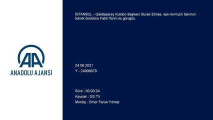 İSTANBUL - Galatasaray'da başkan Burak Elmas, Fatih Terim ile bir araya geldi