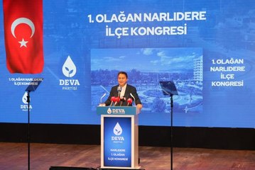 DEVA Partisi Genel Başkanı Babacan, partisinin Narlıdere ilçe kongresine katıldı