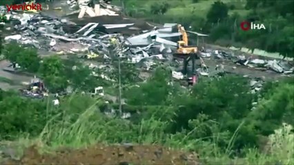 Uğruna gazetecinin darbedildiği Lütfü Türkkan'a ait kaçak çiftlikte yıkım tamamlandı