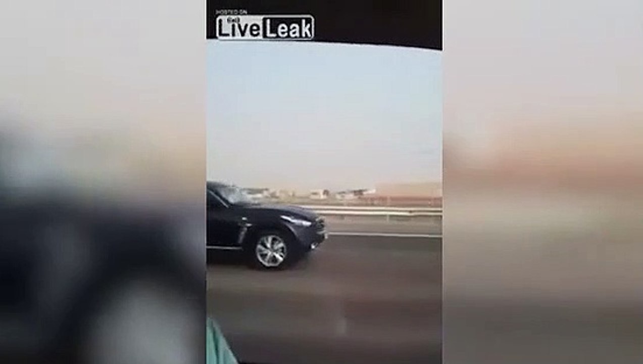 Otoyolda şaşırtan görüntü
