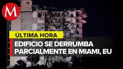 Se derrumbo parcialmente un edificio residencial de 12 plantas en Miami