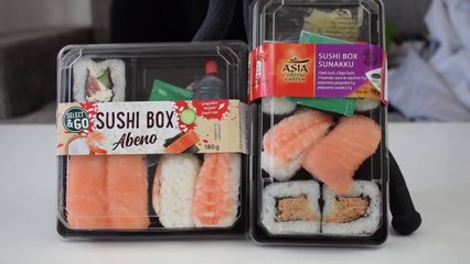 SUSHI LIDL vs SUSHI ALDI ! 2,99€ la boîte