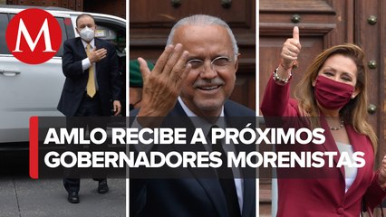 Llegan gobernadores electos de Morena a Palacio Nacional