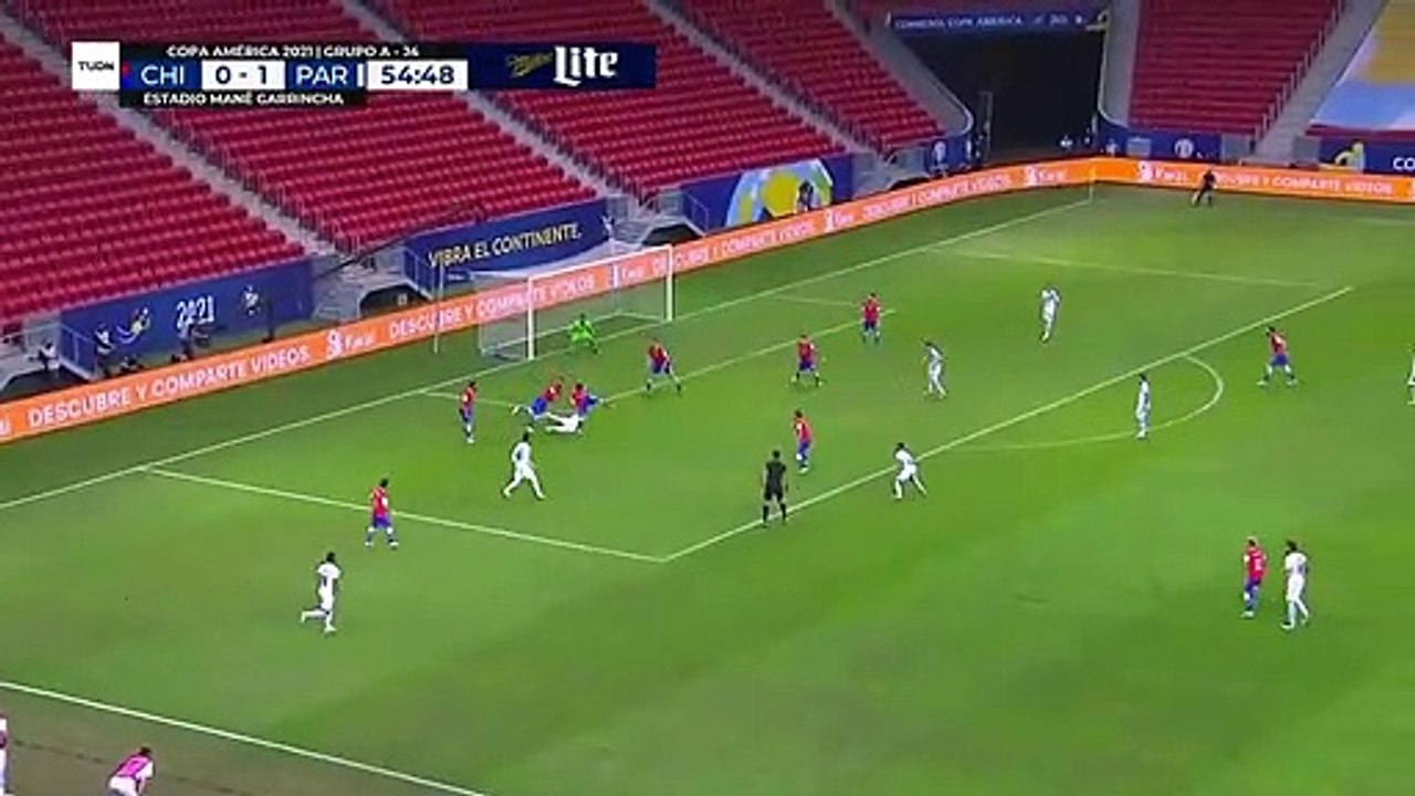 Chile 0-2 Paraguay - Miguel Almiron Goal HD - Copa América 24-06-2021