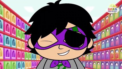 Ryan Police Officer Helps Find All The Toys | Cartoon Animation For Children!