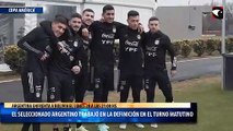 Copa América: el seleccionado argentino trabajó en la definición en el turno matutino