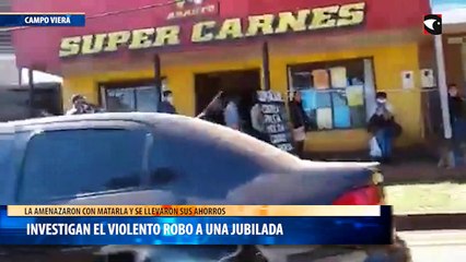 Investigan el violento robo a una jubilada