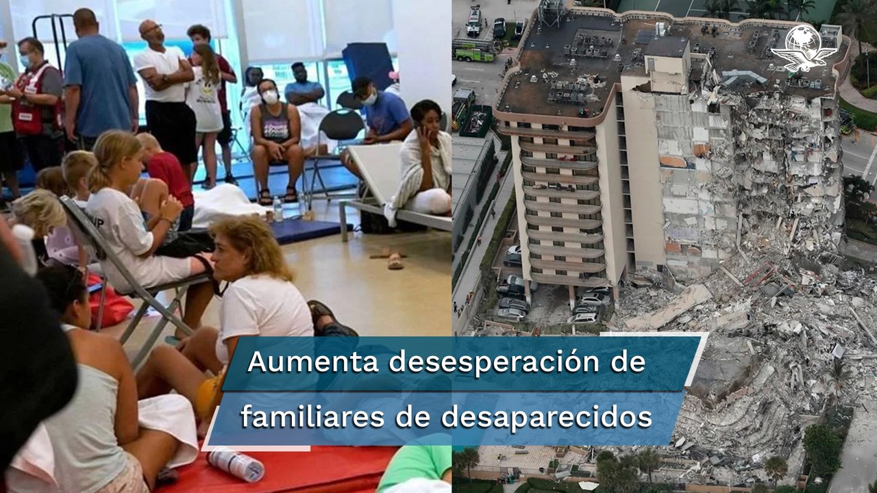 “¿Lo has visto?”: familiares buscan a sus seres queridos tras derrumbe de edificio en Miami