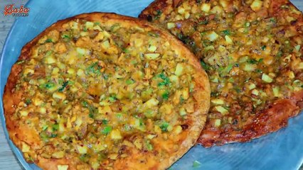 Tala Hua Naan Recipe | Aloo Besan Wala Naan | آلو اور بیسن والا تلا ہوا نان ڈھابہ سٹائل | Baba Food