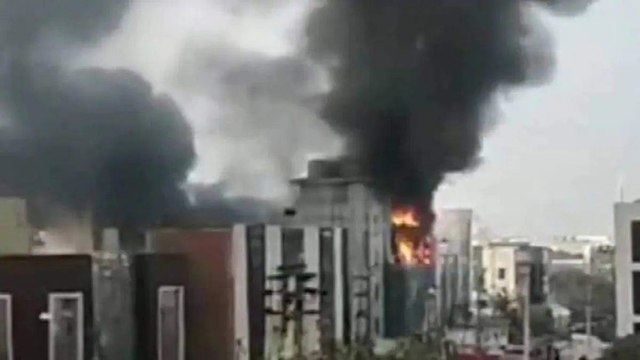 Manesar: Fire broke out in company, firefighters reached