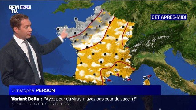 Des averses sur le Nord-Ouest et un temps plus ensoleillé ailleurs prévus ce vendredi