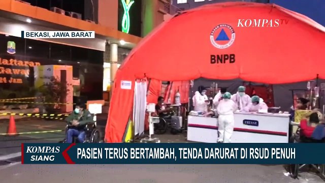 Pasien di Bekasi Terus Bertambah, Tenda Darurat di RSUD dr. Chasbullah Abdulmadjid Penuh