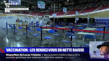Vaccination: le nombre de rendez-vous baisse partout en France