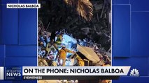 Eyewitness Nicholas Balboa describes what he saw during the building collapse in Surfside, Fla.